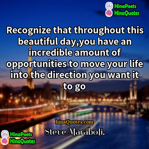Steve Maraboli Quotes | Recognize that throughout this beautiful day,you have